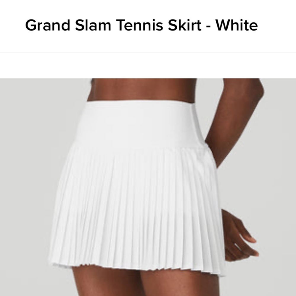 ALO Yoga White Mini Skirt